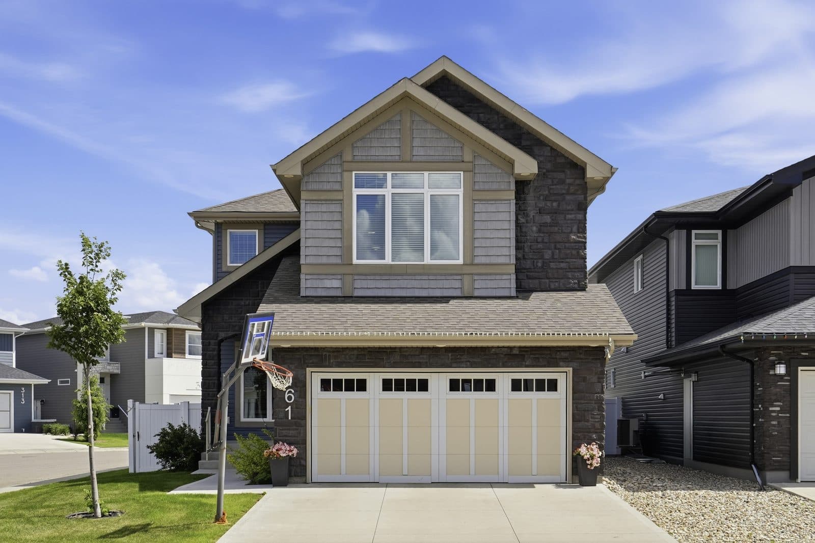 Exterior of 161 Dubois Crescent in Brighton Saskatoon