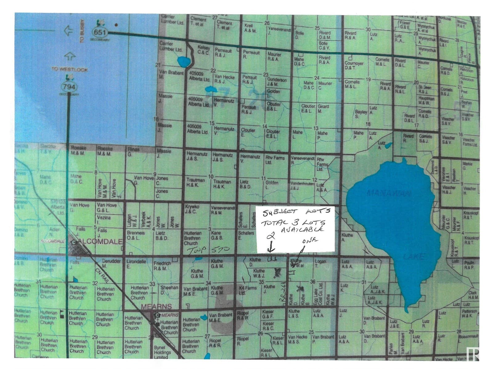 R.R. 261 TWP 570