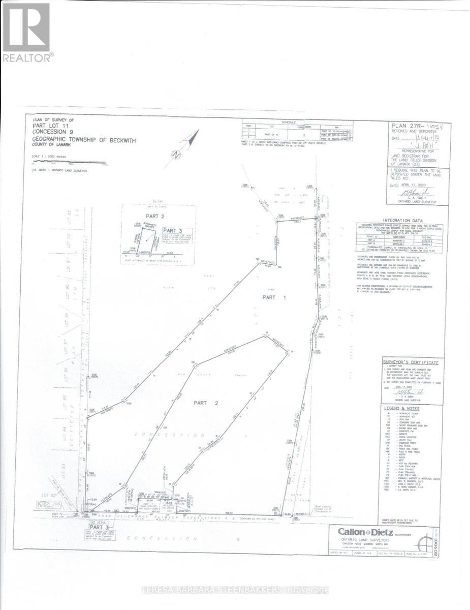 vacant land at XXXX NINTH LINE W — $499,000
