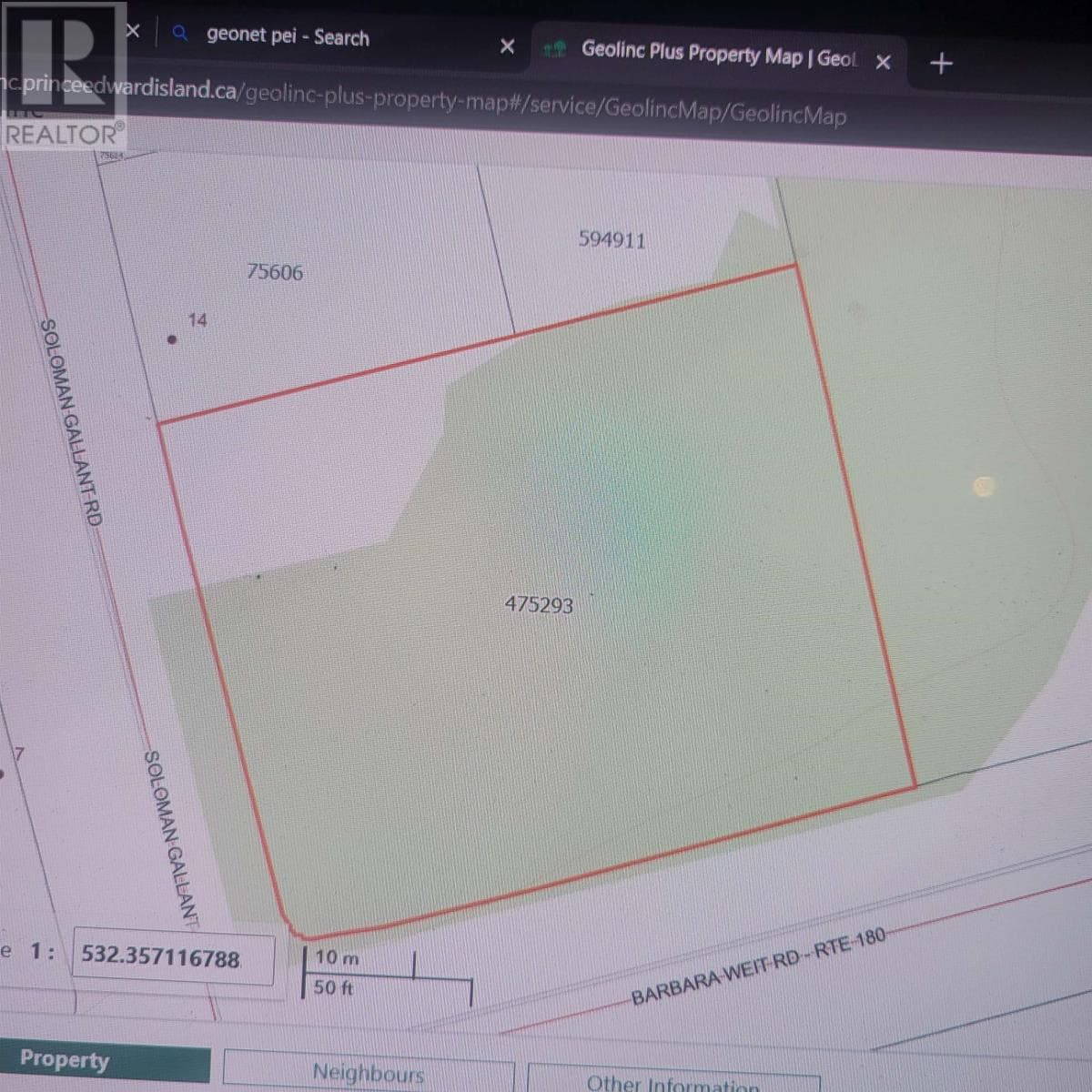 vacant land at Lot 1 Soloman Gallant Road — $69,900