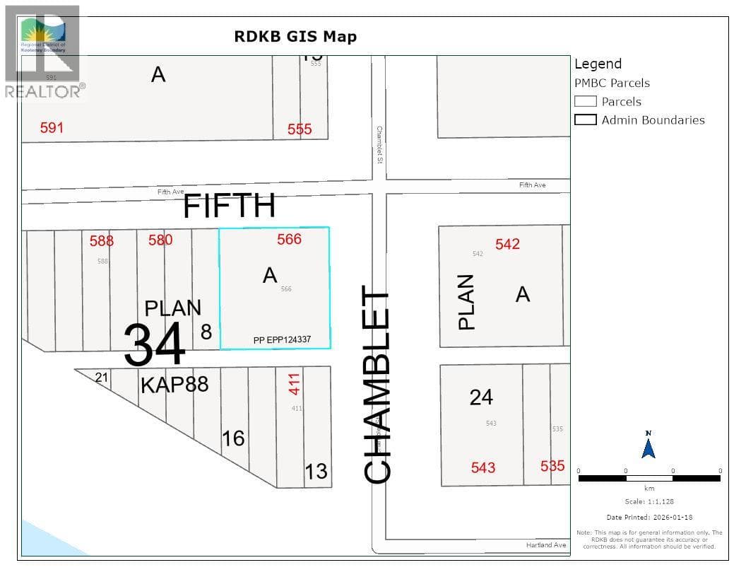 vacant land at 566 Fifth Avenue — $100,000