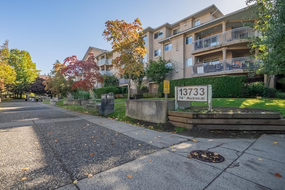 1 bed 1 bath single family at 203 13733 74 AVENUE — $389,999