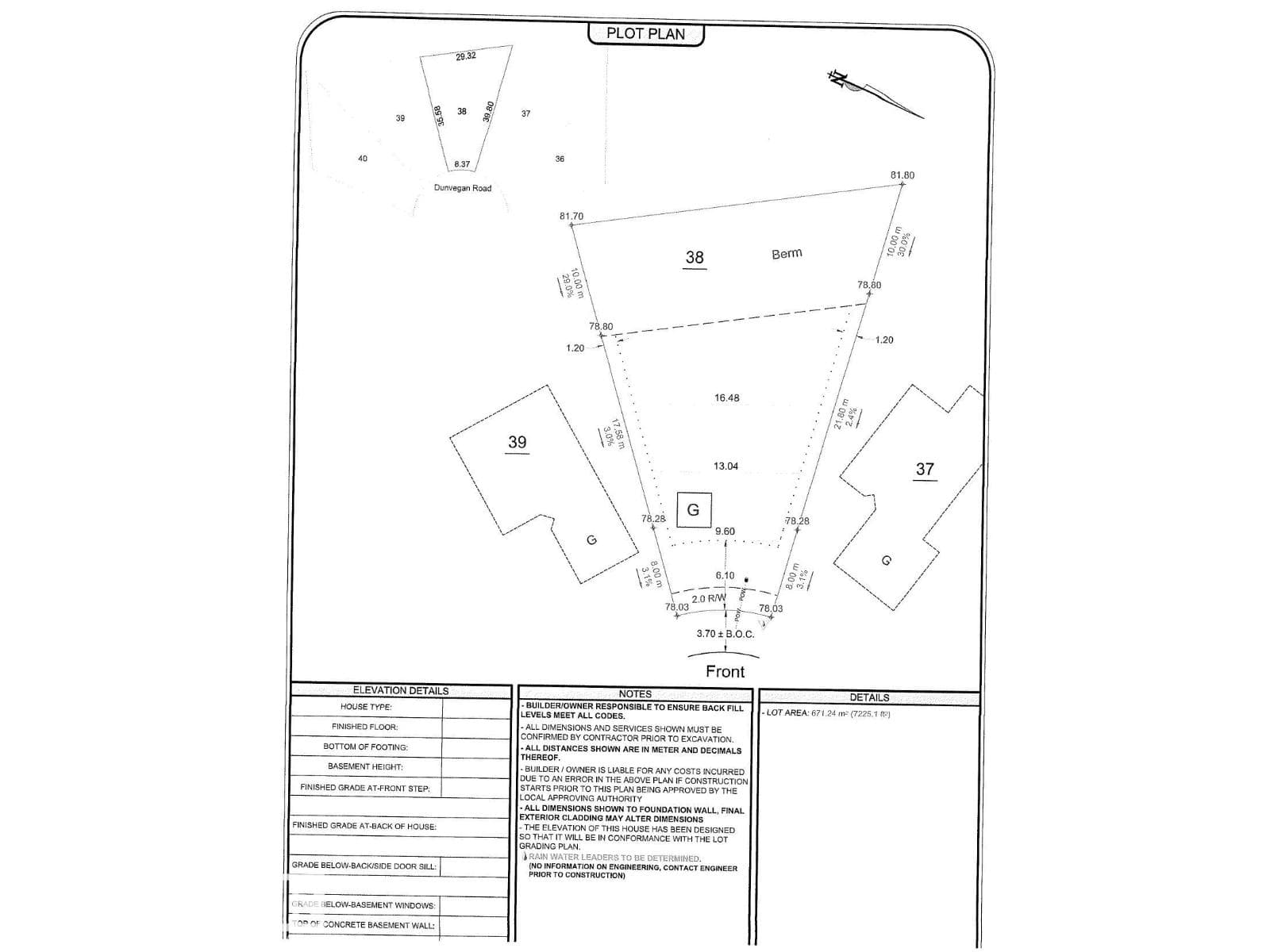 vacant land at 258 DUNVEGAN RD NW — $179,980