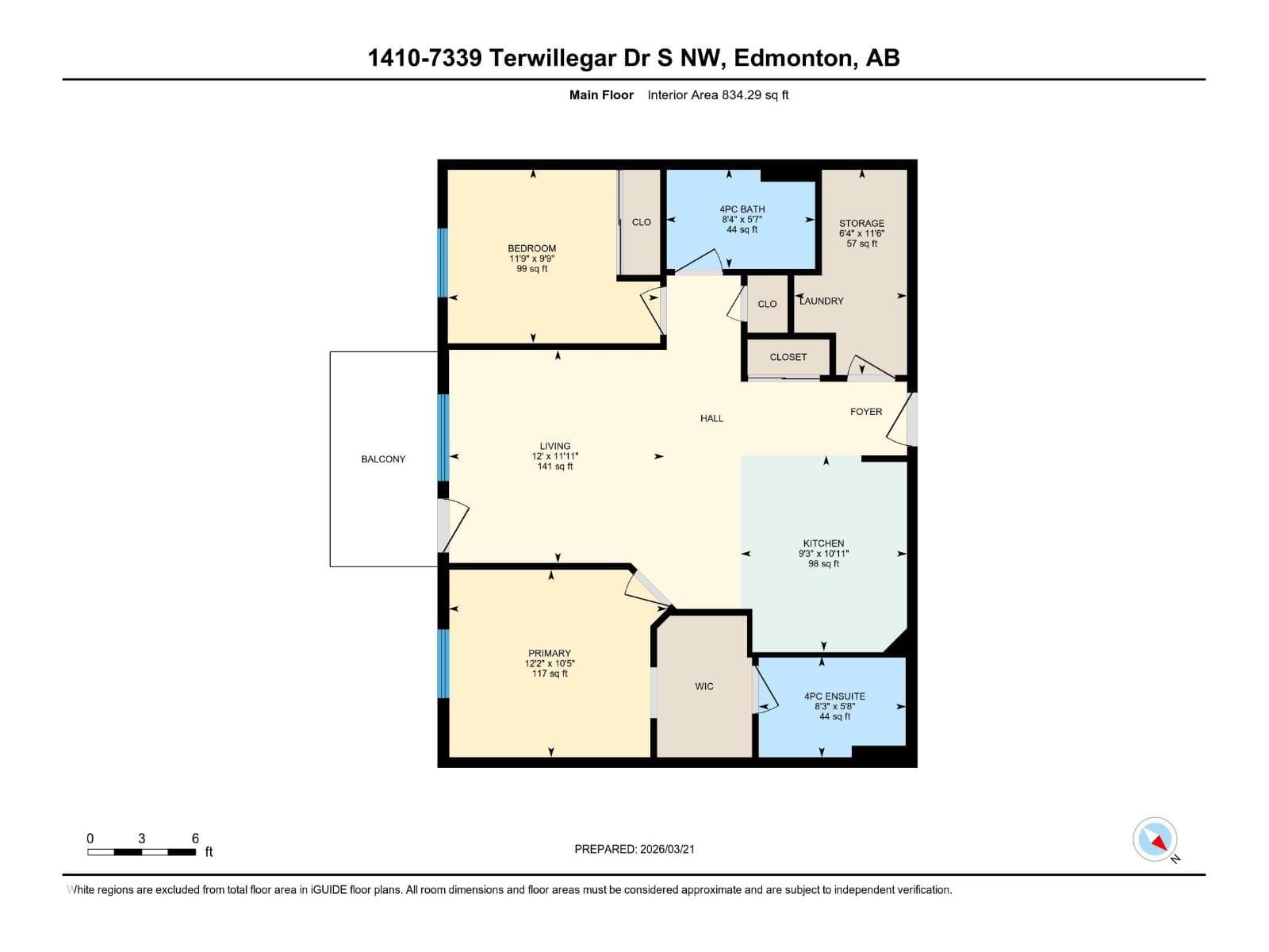 #1410 7339 SOUTH TERWILLEGAR DR NW — photo 3