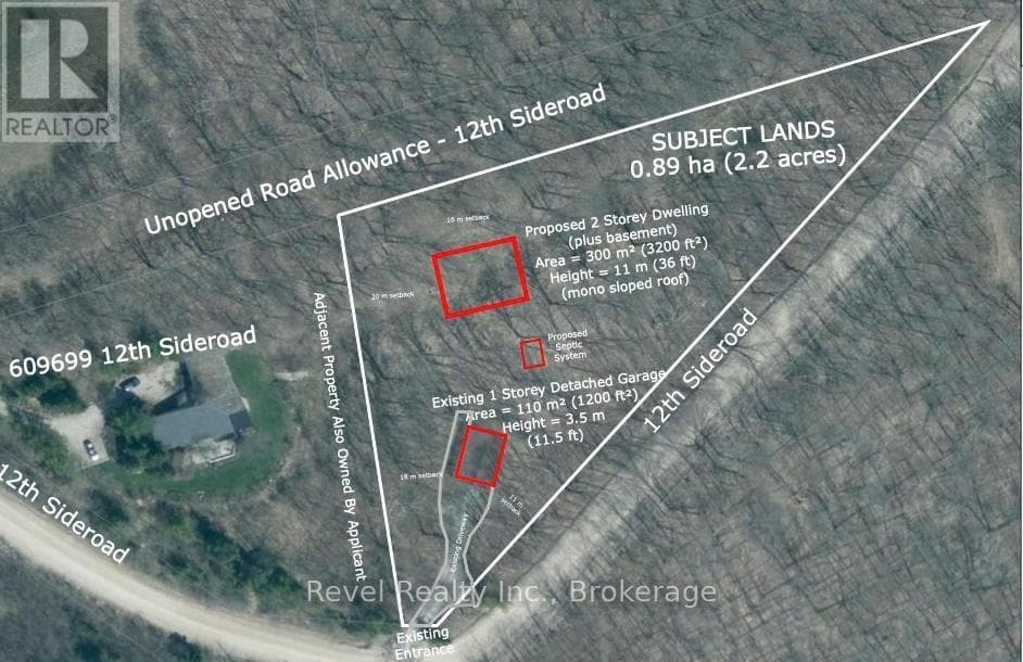 vacant land at 609669 12TH SIDE ROAD — $499,900