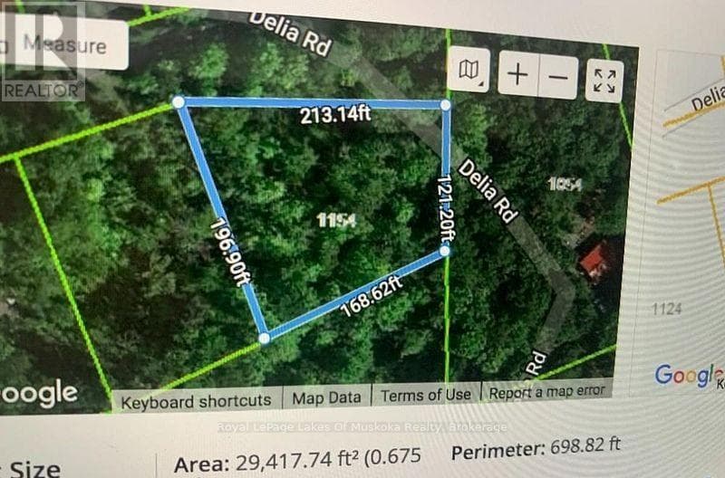 vacant land at 1154 DELIA ROAD — $79,900