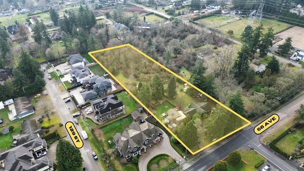 5 bed 4 bath single family at 12866 56 AVENUE — $5,999,000
