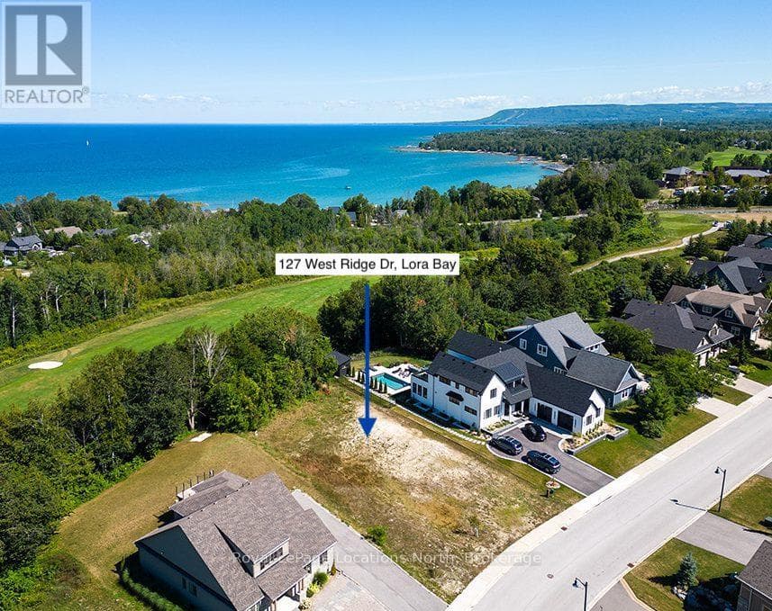 vacant land at 127 WEST RIDGE DRIVE — $950,000
