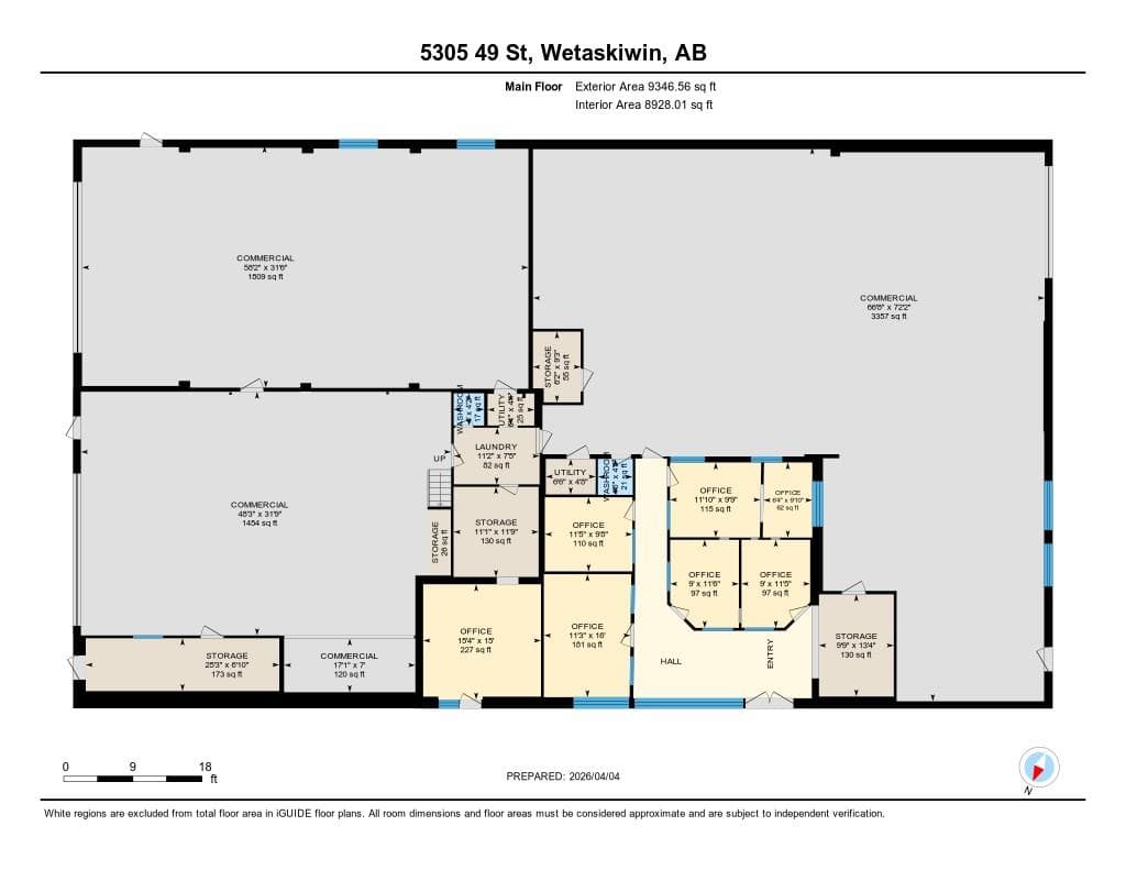 office at 5305  49 Street — $750,000