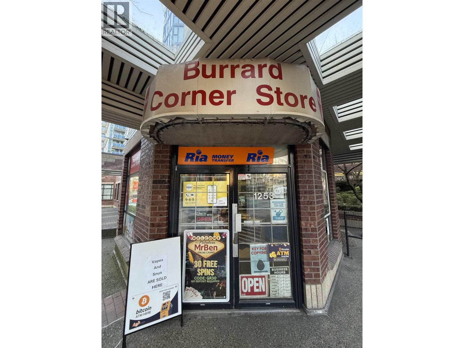 business at 1253 BURRARD STREET — $35,000