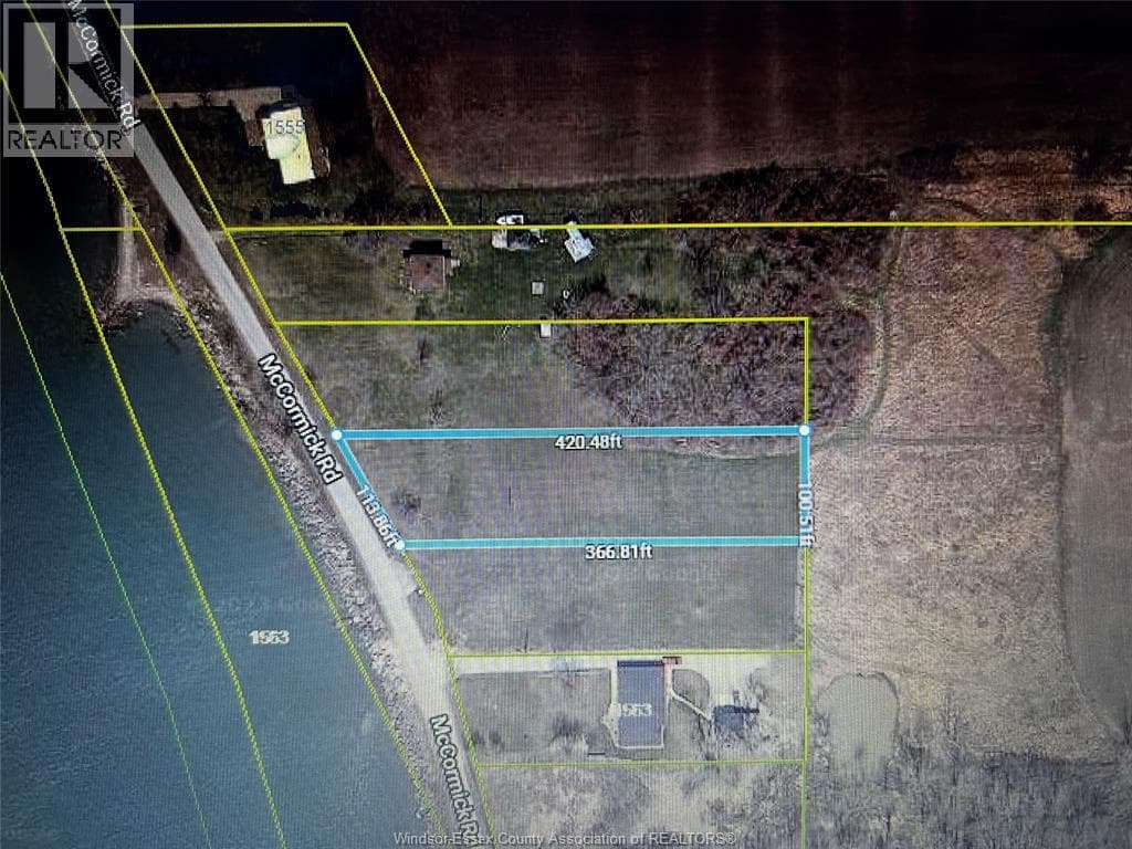 vacant land at 1559 McCormick ROAD — $145,000
