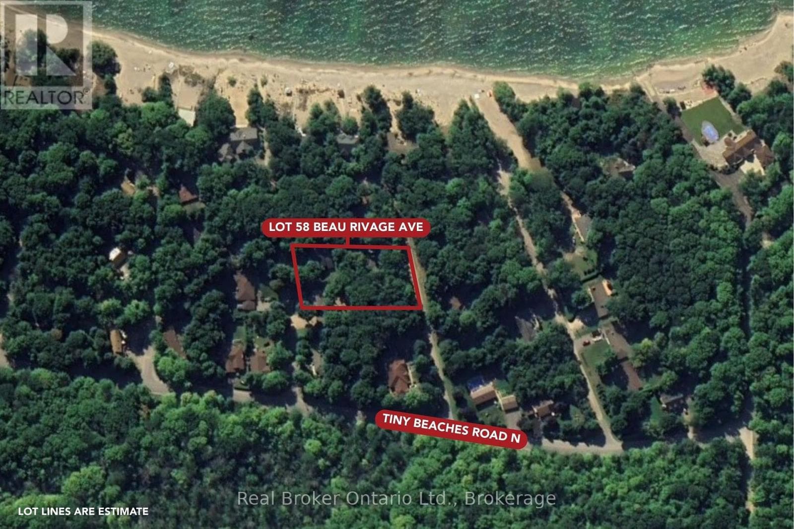 vacant land at LOT 58 BEAU RIVAGE AVENUE — $319,900