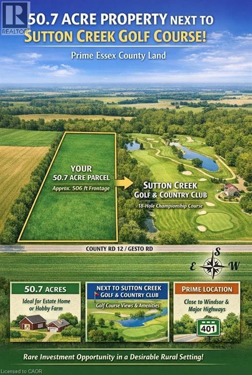 agriculture at PART LOT 3 GESTO SIDE Road — $1,490,000