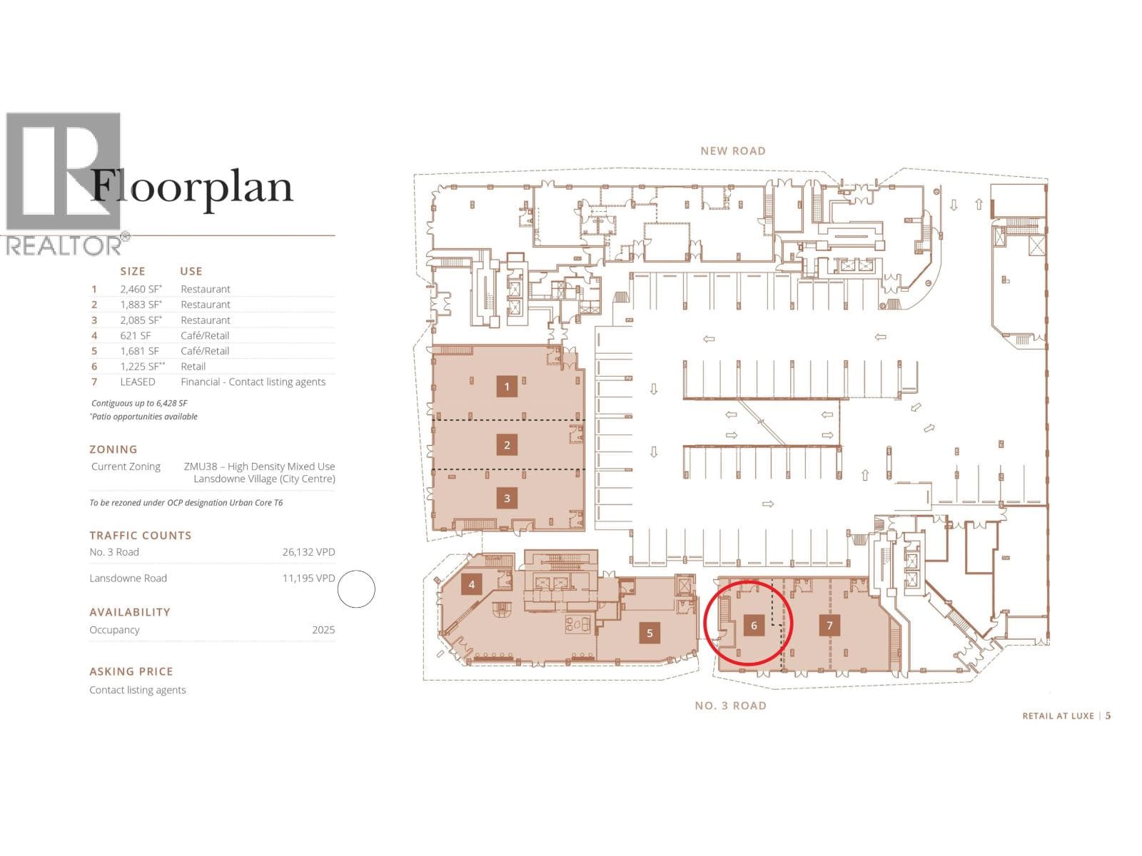 retail at 115 5593 NO.3 ROAD — $2,499,000