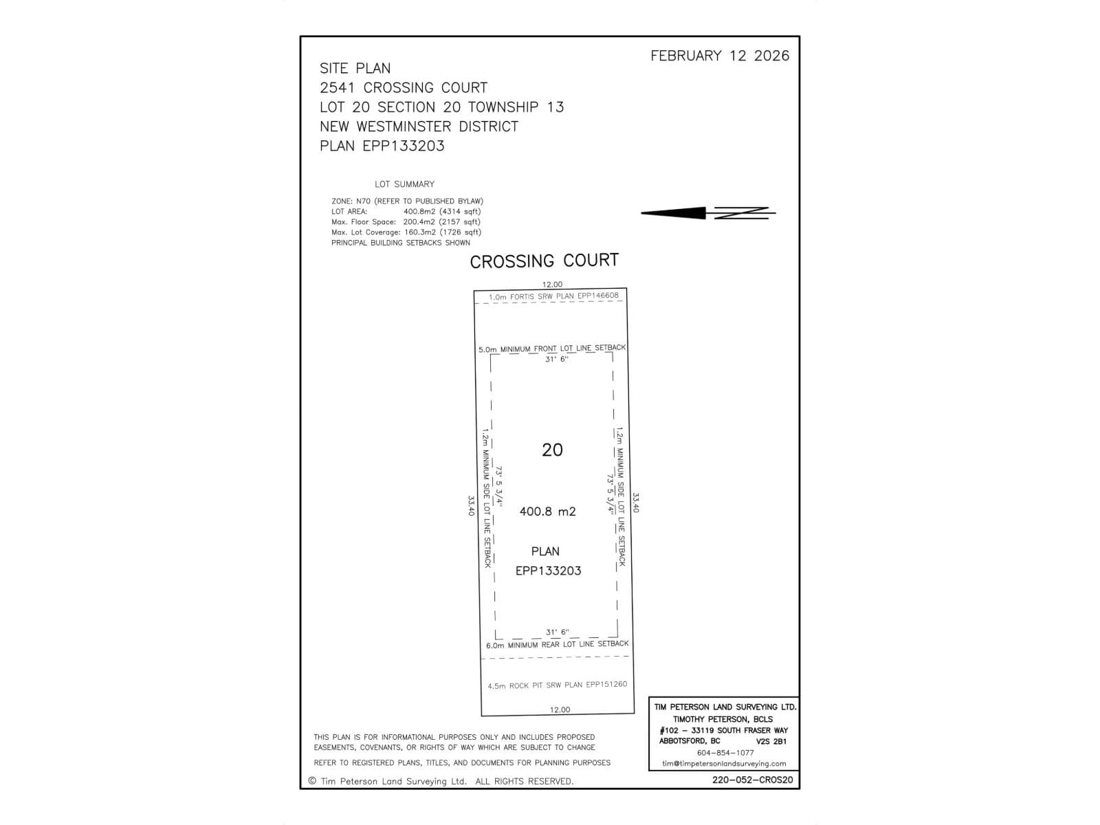 vacant land at 2541 CROSSING COURT — $639,000