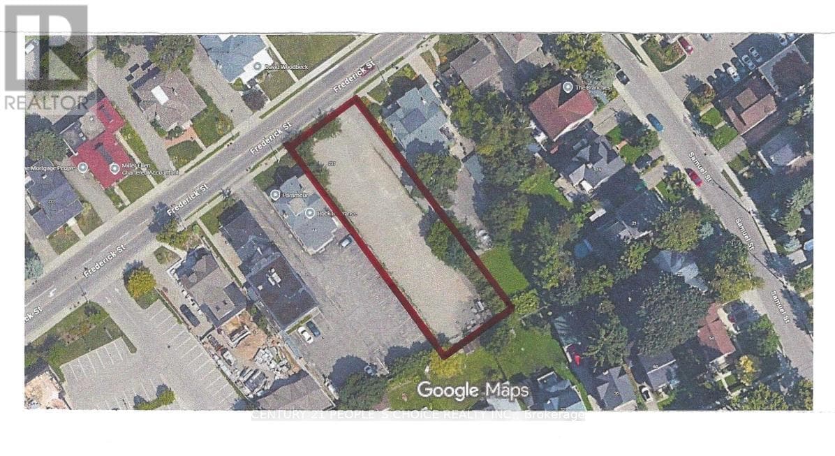 vacant land at 237 FREDERICK STREET — $1,190,000