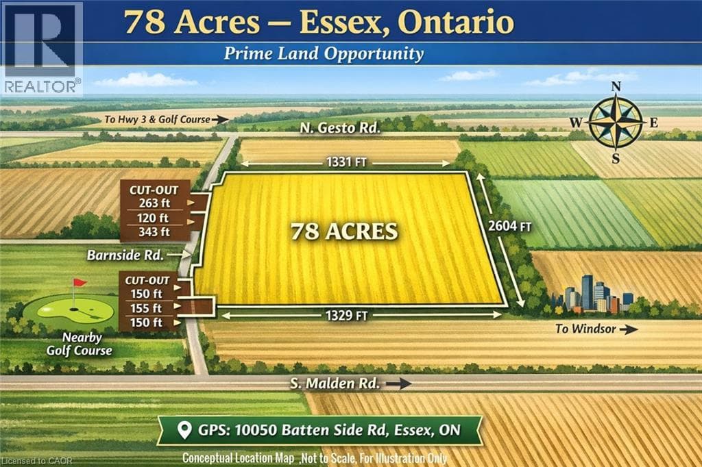 vacant land at PT LT 30 CON BATTEN SIDE Road — $1,990,000