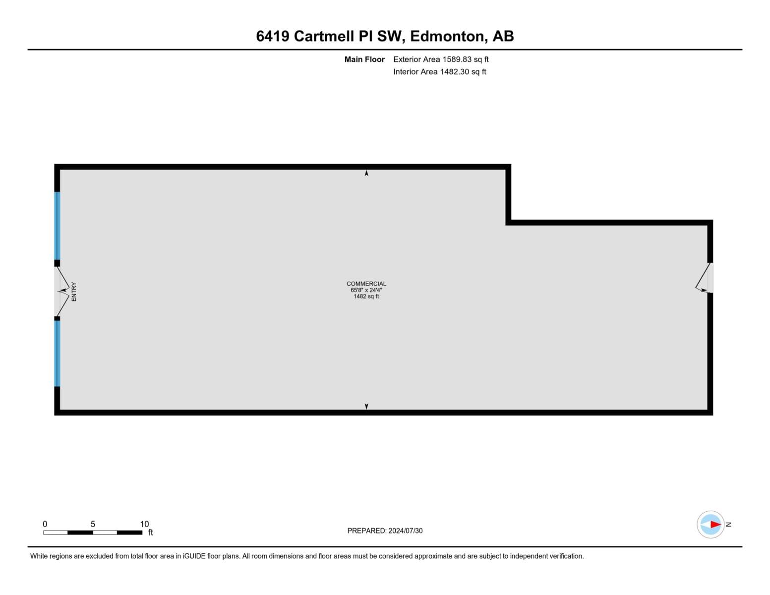 retail at 6419  Cartmell Place — $731,322