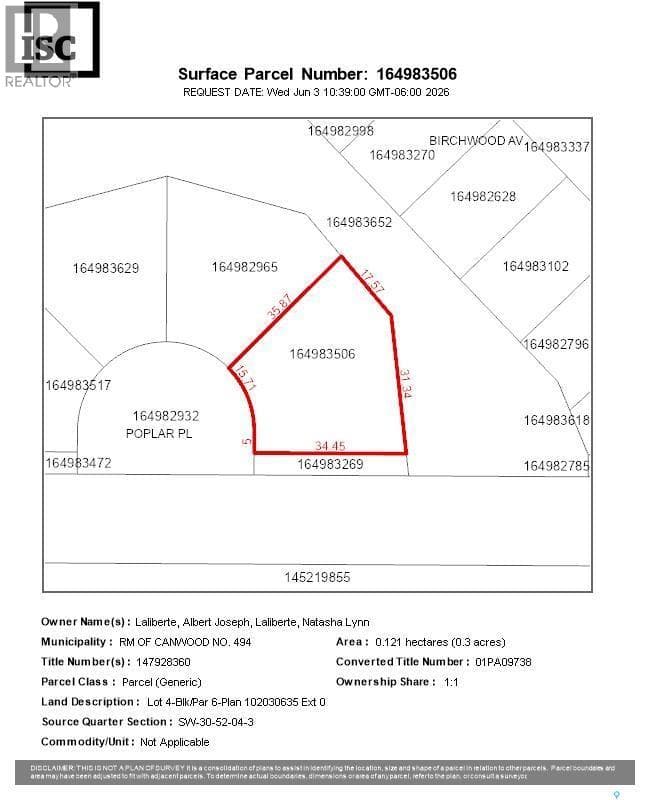 Lot 4, Block 6 Poplar place